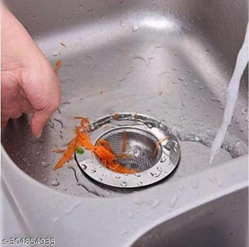 Set of 1 Stainless Steel Sink Strainer Kitchen Drain Basin Basket Filter Stopper Drainer/Jali - WYNAMIX store